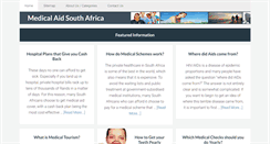 Desktop Screenshot of medicalaidsouthafrica.co.za