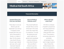 Tablet Screenshot of medicalaidsouthafrica.co.za